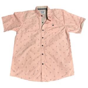 NWOT Voyage Craft + Flow Big Boy‎ Short Sleeve Shirt Nautical Size 14 Large